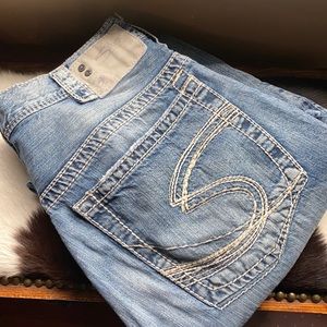 Men’s Silver Gordie Jeans distressed 34